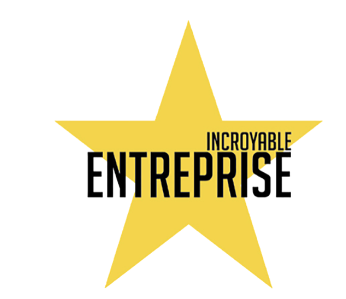 Logo Incroyable Entreprise, une étoile jaune